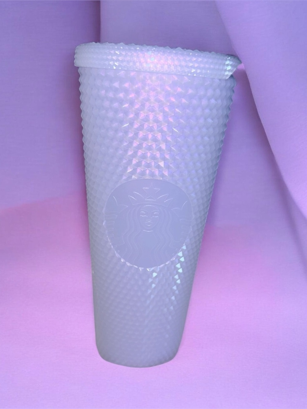 Starbucks Iridescent Pearl Purple Studded Tumbler